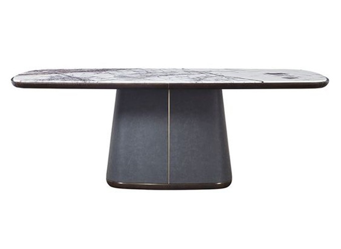 新中式湘菜館時尚岩板餐廳桌子