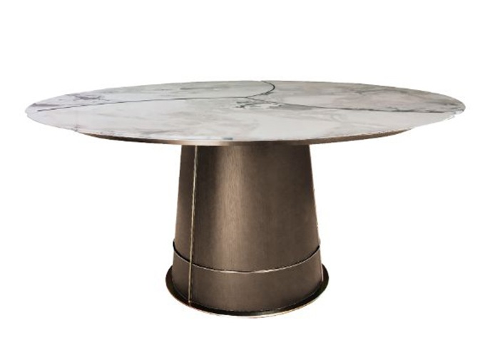 中（zhōng）餐廳宴會新中式岩石板時尚餐桌