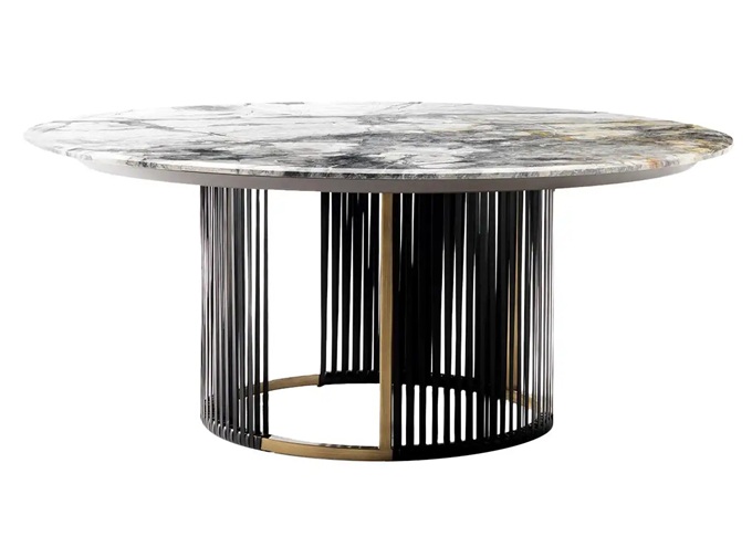 中餐（cān）廳飯店高檔大理石時（shí）尚餐桌椅