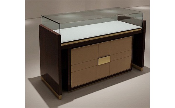 歐式高端珠寶櫃台_不（bú）鏽鋼珠（zhū）寶翡翠展櫃（guì）