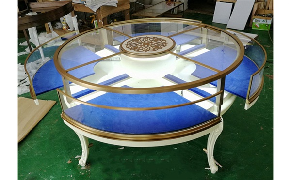 翡翠玉石不（bú）鏽鋼珠寶櫃台_不鏽鋼鈦金圓形（xíng）展（zhǎn）櫃