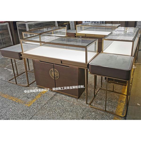 玉器珠寶店不鏽鋼玻璃高級展示櫃