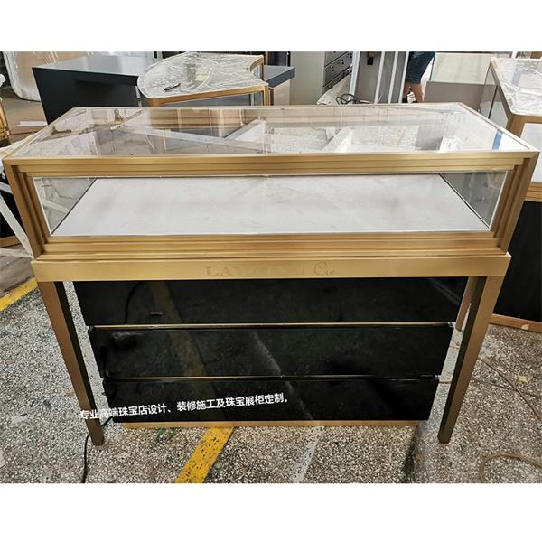 高端飾品展示櫃_不鏽鋼玻璃飾品櫃台展示櫃