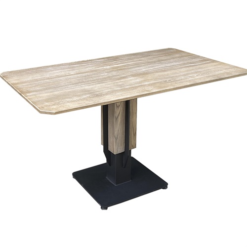 音樂主題（tí）餐廳簡約全實木桌子