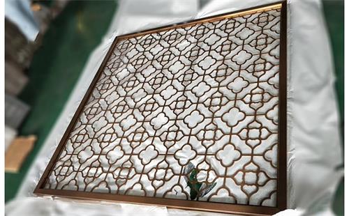 現代簡約不鏽（xiù）鋼屏風（fēng）