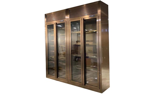 玫瑰金不鏽鋼紅酒櫃