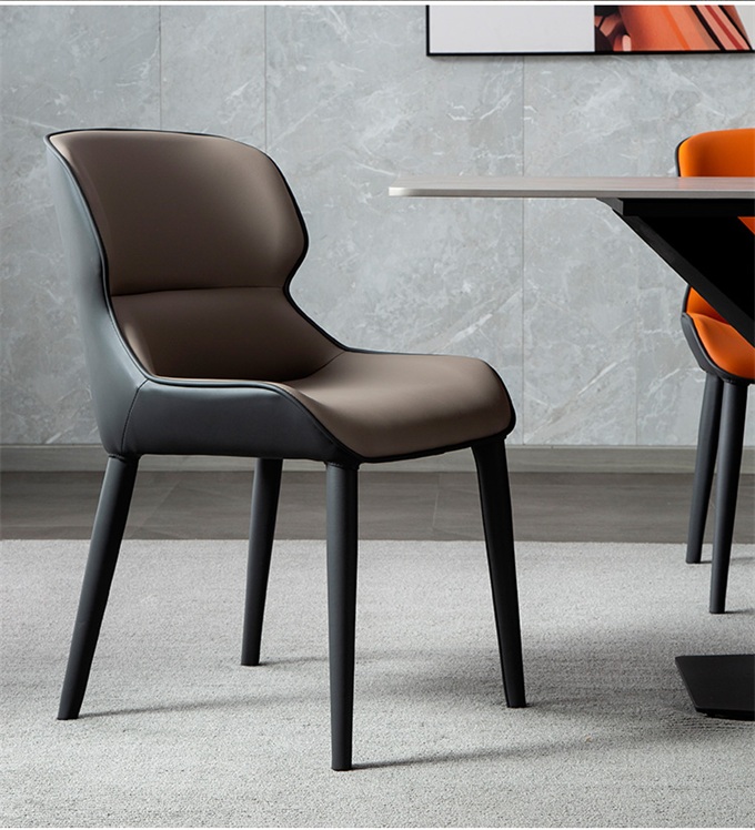 意式酒店西餐（cān）廳（tīng）時（shí）尚軟包靠背椅