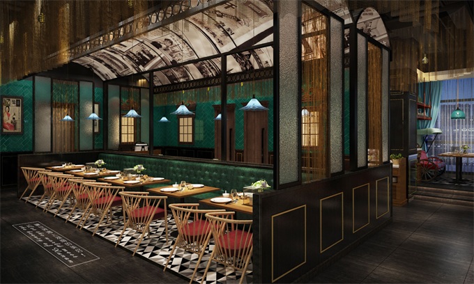 中式風（fēng）格餐廳裝修（xiū）效果圖