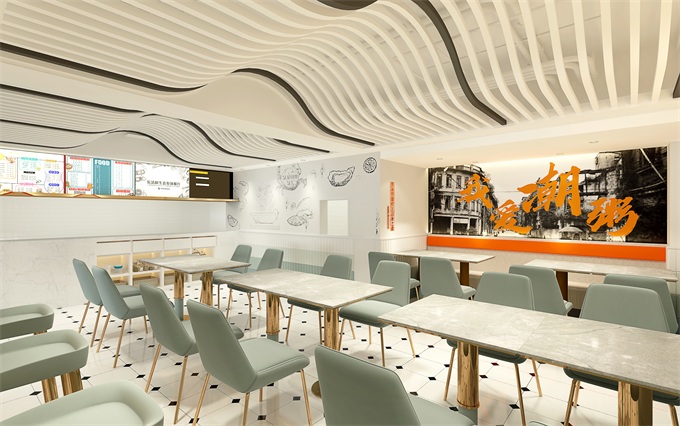 餐飲（yǐn）空間設計效果圖