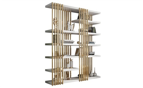 玫瑰（guī）金不鏽鋼書架