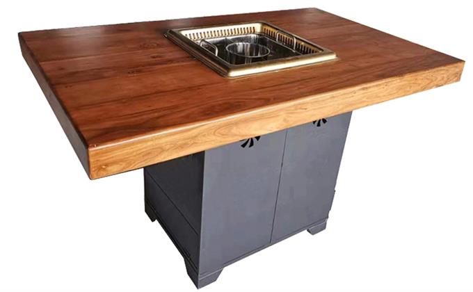 實（shí）木無煙（yān）淨化火鍋（guō）桌（zhuō）