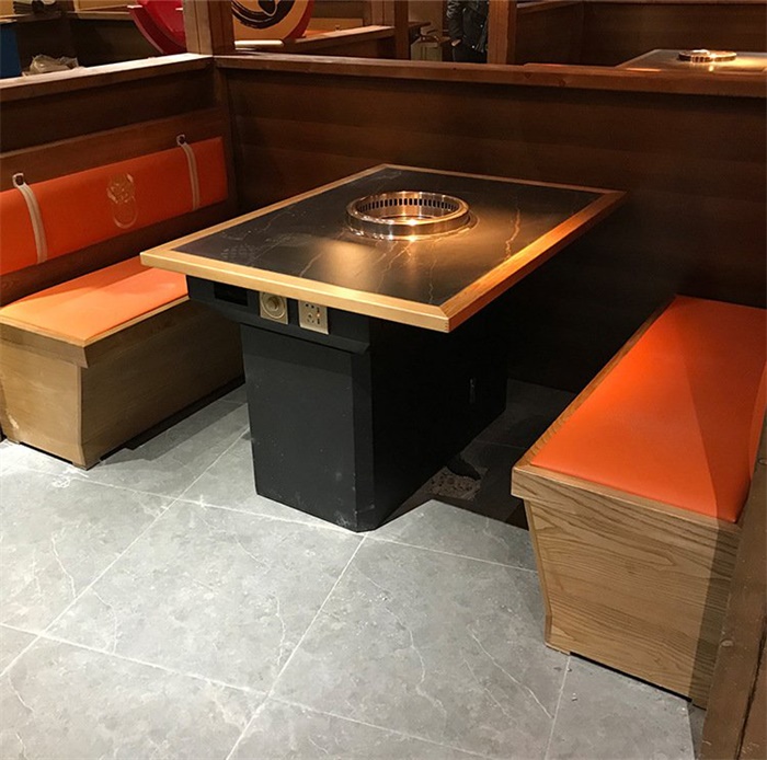 岩板（bǎn）無煙淨化烤肉桌