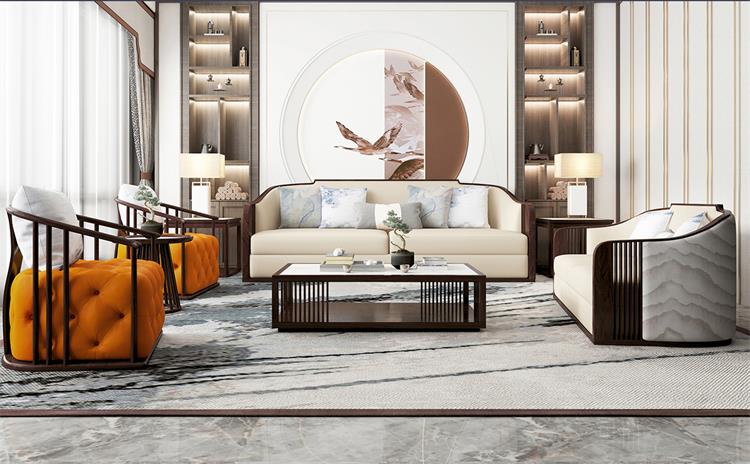 會所大廳新中式沙（shā）發