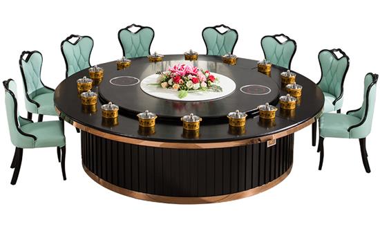 不鏽鋼輕奢一人（rén）一鍋電磁爐火鍋桌（zhuō）