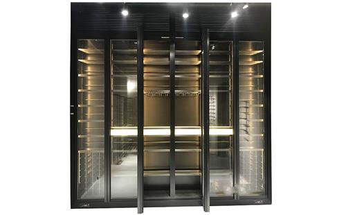 黑色鈦金不鏽鋼恒溫酒櫃