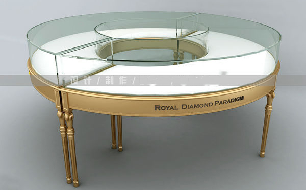 圓形珠寶展示櫃