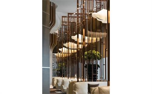 餐廳不鏽鋼屏（píng）風隔斷（duàn）