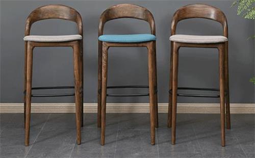 現代（dài）高腳椅子金（jīn）屬圈扶手吧台凳