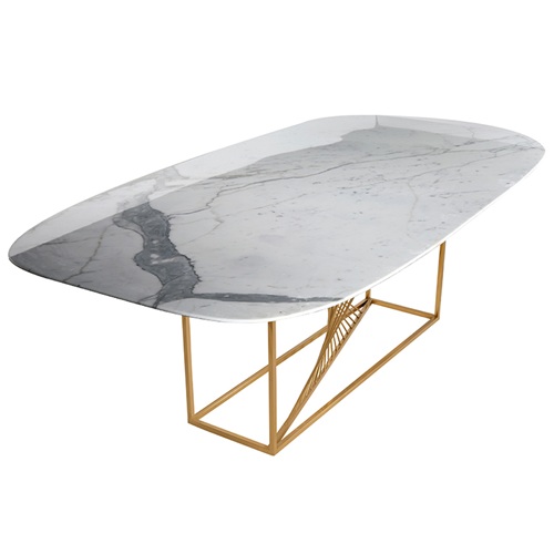 量版式ktv不鏽鋼（gāng）大理石時尚輕奢茶幾