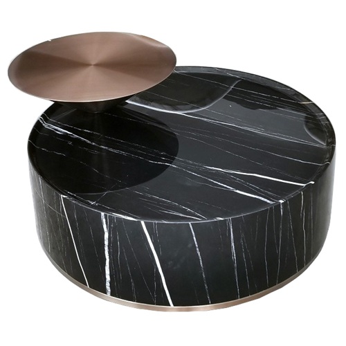 時尚酒吧雙層大小組合輕奢大理石茶（chá）幾