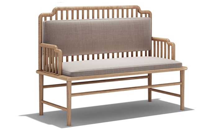 西餐廳（tīng）中式實木簡約布藝（yì）軟包（bāo）卡座