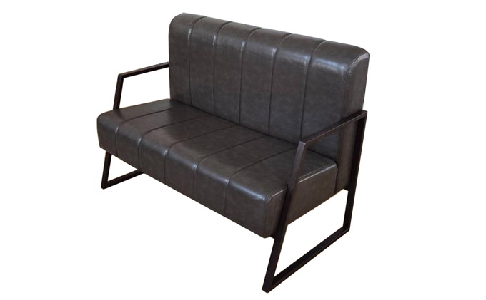 高檔西餐（cān）廳現（xiàn）代鐵藝卡座沙發