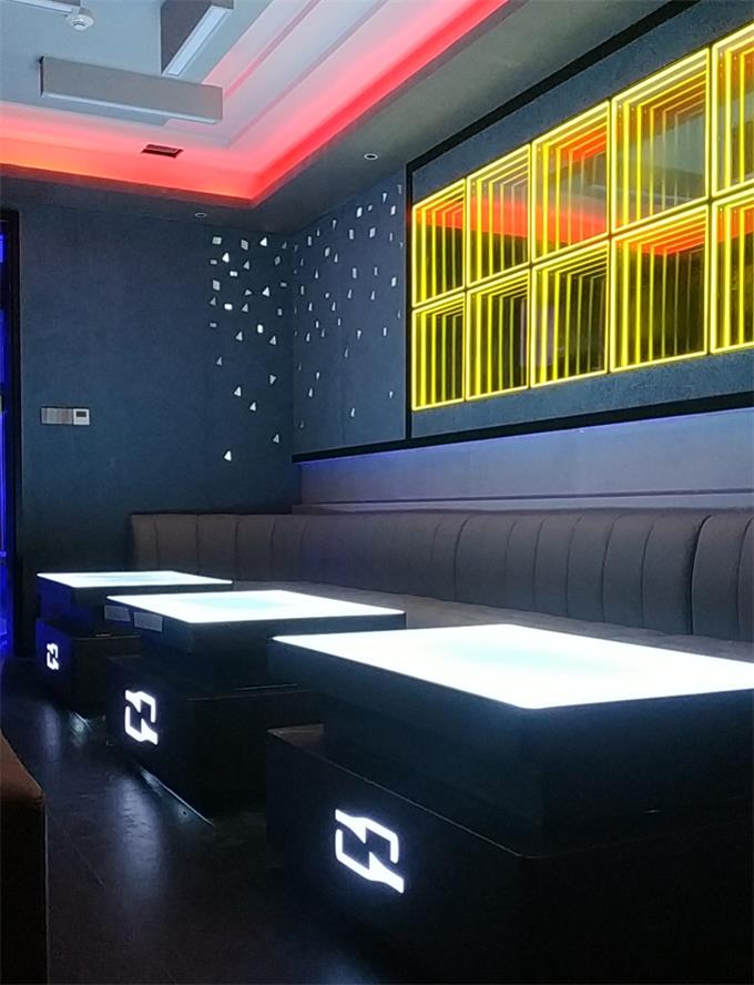 清吧不鏽鋼茶幾沙發